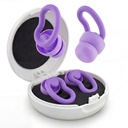 Ear Plugs for Sleeping,Reusable Noise Reduction Ear Plugs for Side Sleepers | 2 Pairs Silicone Ear Plugs, 6 Sizes Ear Tips (Single & Dual Layer), 30dB Noise Cancelling for Snoring,Travel ,Focus&Concerts