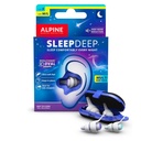 Alpine SleepDeep Reusable Earplugs for Sleeping | Earbuds for Side Sleepers | 2 Pack (S/L) 27dB SNR |Soft Ear Plugs For Noise Reduction|Silicone-Free| Ear Protection |Travel Essentials Airplane