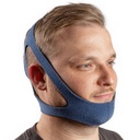 LIFESOURCE - Made in USA Quality - Anti-Snoring Chin Strap for CPAP Users – Adjustable, Breathable, Latex-Free Sleep Chin Strap for Snoring Relief, Comfortable Universal Fit for Men & Women, Navy
