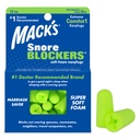 Mack’s Snore Blockers Soft Foam Earplugs, 12 Pair – 32 dB High NRR, 37 dB SNR – Comfortable Ear Plugs for Sleeping, Snoring, Loud Noise and Travel