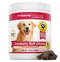 Amazing Cranberry for Dogs Pet Antioxidant, Urinary Tract Support Prevents and Eliminates UTI in Dogs, 90 Bacon Soft Chews