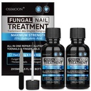 OSIMOON Toenail Fungus Treatment Extra Strength with Undecylenic Acid 25% – Toe Nail Treatment for Damaged & Discolored Nails, Fast-Absorbing Nail Care Solution for Thick, Brittle Nails (30ml, 2pcs)