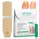 APUREE Fungal Nail Patches Extra Strength: 1% Tolnaftate Nail Repair 32PCS | FSA-HSA Eligible NDC 84167-332-23, Trim To Fit, Breathable, For Discolored Thick Yellow Brittle Nails, With Precision File