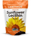 Sunflower Lecithin Powder (Deoiled) | 1760mg Phosphatidyl Choline Per Serving | Omega-6 & Omega-9 | Soy-Free, Non-GMO, Gluten-Free, Vegan | Perfect for Liposomal Vitamin C | 3lb (1360g)