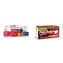 Lipo-Flavonoid Day & Night Combo Kit with GoodSense Extra Strength 500mg Acetaminophen Caplets, 50 Count