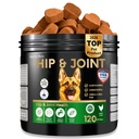 Dog Joint Supplement Chews with Glucosamine & MSM & Omega 3–Joint Support for Senior & Large Breed Dogs, Alternative for Longevity & Healthy Aging, Mobility Treatment & Flexibility with CoQ10-120 Ct