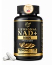 INIV Liposomal NAD NMN Supplement, NAD+ & Resveratrol Supplement NAD Plus | Supports Cellular Health, Stamina & Healthy Aging, Specifically for Women and Men, 120 Ultra Strength Capsules 60 day serving