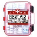 400 Pieces All-Purpose First Aid Kit, Organized Dual-Layer Wall | 100-Person, Professional Medical Kit For Home, Car, Camping, Travel, Office, Outdoor, Business & Sports
