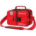 Premium 516 Piece First Aid Kit for Car, FSA Eligible HSA Store Waterproof Compact Labeled First Aid Bag with Molle Shoulder Strap, Emergency Kit for Home, Travel, Hiking, Camping, Survival