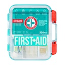 Be Smart Get Prepared First Aid Kit, Teal, 326 Piece, Exceeds OSHA and ANSI Guidelines 100 People - Office, Home, Car, School, Emergency, Survival, Camping, Hunting and Sports