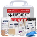 OSHA Compliant First Aid Kit for Car, Home & Business - 10 Person, Type III, ANSI Class A, 111 Pieces Emergency Kit for Office, Truck & Construction Site - Latex Free, Wall Mountable | ProHeal