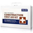 EVERLIT 185 Pcs Metal First Aid Kit for Contractors, Construction Site, OSHA Compliant, Workshop, Business, Commercial Truck Vehicle DOT, Wall Mount Box, All-Purpose