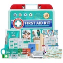 SuccorWare 225 Pieces First Aid Kit, Includes Ice Pack, Adhesive Bandages, Wound Gauze Pads, Portable First Aid Bag for Home, Car, Business, Travel, Outdoor Emergency Medical Kits