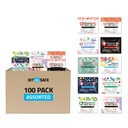 Bulk Mini First Aid Kits - Individual Grab-and-Go Pouches in Assorted Colors - Travel Size First Aid Supplies for Businesses, Schools, Clinics, Relief Efforts & Employee Wellness (500, 1, Count)