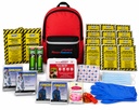 Ready America 70280 72 Hour Emergency Kit, 2-Person, 3-Day Backpack, Includes First Aid Kit, Survival Blanket, Portable Preparedness Go-Bag for Camping, Car, Earthquake, Travel, Hiking, and Hunting, Red | 72-Hour Emergency Kit with First Aid, Survival Blanket and Portable Go-Bag for Travel, Camping, Home, Car and Outdoors