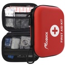 Waterproof Laminate Bag First Aid Kit (Red) – Emergency Kit for Hiking, Camping, Travel, Car, Cycling, Home & Work