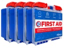 Be Smart Get Prepared 110 pc First Aid Kit (4 Pack): Clean, Treat, Protect Minor Cuts, Home, Office, Car, School, Business, Travel, Emergency, Outdoor, Camping & Sports (Packaging May Vary)