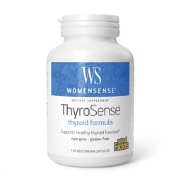 WomenSense ThyroSense by Natural Factors, Natural Supplement to Support Healthy Thyroid Function, Vegetarian, Non-GMO, 120 capsules (60 servings)