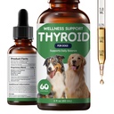 Thyroid Support for Dogs, Appetite Stimulant & Metabolism Support Drops | Herbal Formula with Bladderwrack, Astragalus & Nettle Leaf to Help Maintain Healthy Weight, Energy & Vitality, 2 fl oz
