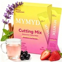 Cutting Drink Mix - Berberine, Yerba Mate, 5-HTP & Magnesium, FOS – Supports Satiety Signaling, Gut Health & Energy - Strawberry Açaí Flavor – 30 Day Supply