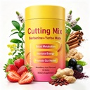 Cutting Drink Mix | Supports Daily Energy, Yerba Mate and 5-HTP, Strawberry Açaí Flavor, 30 Sticks