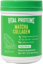 Ζωτικές πρωτεΐνες Matcha Collagen Peptides συμπλήρωμα σκόνης, Matcha Πράσινη σκόνη τσαγιού, 10.5 oz, αρχικό άρωμα