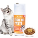 3.38 Fl Oz Fish Oil Paste Salmon Oil & Cat Vitamins for Indoor Cats, Omega-3 Supports Skin & Coat Health, Chicken Flavor | Fish oil, barley grass, psyllium. Omega-3 & Omega-6 for coat & skin. Soft puree, easy feed. Natural daily supplement.
