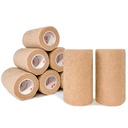 CARBOU Self Adhesive Cohesive Bandage Wrap 8 Pack 4x5yd Cohesive Tape Beige | Self Adherant Non-Woven Wrap Rolls, Atheletic Tape for Wrist, Ankle, Hand, Leg, Premium-Grade Medical Stretch Wrap