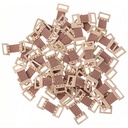 10Pcs Brown Metal Bandage Wrap Clips, Elastic Bandage Fasteners, Replaceable Wrap Clips for Various Types Bandages