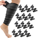 Syhood Compression Bandage Wraps for Leg, Elastic Calf Compression Sleeve Ankle Support, Adjustable Plus Size for Men and Women Stabilising Ligament, Joint Pain, Sports(12 Pieces,71 Inches)
