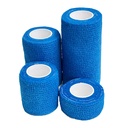 16-Roll 4-Size Self Adhesive Bandage Wrap Set (1, 2, 3, 4 inch x5 Yards) - Professional Elastic Athletic Tape for Medical Bandaging, Sports Support, Home & Pet Care - Blue