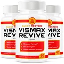(3 Pack) Vismax Revive Capsules, Vis Max Premium Eye & Vision Vitamin Supplement Pills - Natural Advanced Formula for Eyesight Visual Sight - Overall Wellness Support - Made in USA (180 Capsules)