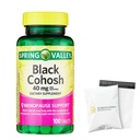 Spring Valley Black Cohosh - Menopause Support 40 mg, 100 Count - Set by Basket Goods