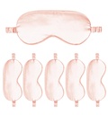 6PACK Silk Sleep Mask Satin Eye Masks Blackout Silky Eyeshade Cover Soft Blindfold Eyeshades for Women Sleeping Travel Gift