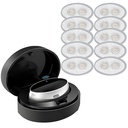 Deep Sleep Training Device Intelligent Throat Massager with Replacement Disposable Gel Patches for Improving Sleep Quality, 1 PCS (Patch＋Device)