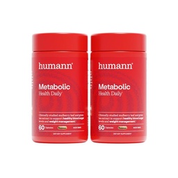 HumanN Metabolic Health Daily, Multi-Action Formula with Mulberry Leaf Extract & Green Tea Extract Phytosome, Plant-Based Non-GMO, 120 Capsules