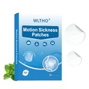30ct Clear Motion Sickness Patches Non Drowsy, Travel Essentials | Waterproof Sea Sickness Patches Behind Ear for Cruise, Car, Airplane, Invisible Clear Color, Fast Acting & Long Last 72H