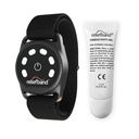 Reliefband Sport Anti-Nausea Wristband | Waterproof, FDA Cleared, Nausea & Vomiting Relief for Motion Sickness (Car, Air, Sea) & Morning Sickness, Drug & Side Effect Free (Black, 1 Extra Gel Tube)