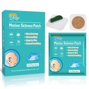 40ct Motion Sickness Patches for Car, Sea Sickness Patches for Cruise | Non Drowsy, Waterproof Patch Hidden Behind Ear – Effect Lasts 72 hours