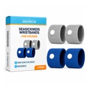 Cruise Seasickness Wristbands (2 Pairs) – Anti-Nausea Wristbands for Travel (Ship, Ferry, Car) – Natural Relief for Adults & Kids – Reusable Motion and Sea Sickness Bracelets – Cruise Essentials