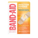 BAND-AID Brand Adhesive Bandages, Infection Defense, Assorted Sizes, 20 Ct