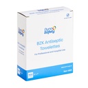 Dynarex BZK Antiseptic Towelettes, 5" x 7", Box of 100