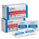 ForPro Alcohol Prep Pads, 200-Count Sterile Alcohol Wipes Individually Wrapped, 70% Isopropyl, Medium 2-Ply Medical Grade Antiseptic Pads, Latex-Free, First Aid & Injection Prep, Gamma Sterilized