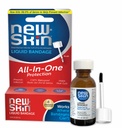 New-Skin Liquid Bandage, Waterproof for Scrapes and Minor Cuts, 1 Fl Oz | Antiseptic waterproof liquid bandage dries quickly, clear and protects cuts, blisters, hangnails, calluses and cracked skin.