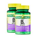 Vitamin B6 100mg – 250 Tablets, High Potency Vitamin B6 Supplement for Metabolism Support, B6 Vitamins for Men and Women, Gluten Free, Vegetarian Formula (Pack of 2)