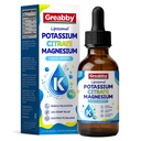 Liposomal Liquid Potassium Magnesium 1000mg Drops, 2 Fl Oz | Potassium Citrate Supplement with Magnesium Bisglycinate for Adults, Vitamin B6 & Taurine, Natural Blueberry Flavor