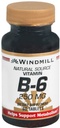 Windmill Vitamin B-6 250 mg Tablets 60 Tablets (Pack of 4)