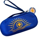 Insulated Epinephrine Carry Case – Blue Sunburst | Fits 2 EpiPen®, Auvi-Q®, Neffy | Compact Allergy Medication Bag