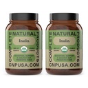 Complete Natural Products Organic Inulin Capsules - 520mg 100 Pills, Organic Jerusalem Artichoke Inulin Capsules (Pack of 2)