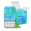 Neuro Energy & Focus Mints, Spearmint, 72 Count | 40mg Natural Caffeine Mints, 60mg L-Theanine, Vitamin B6 + B12, Sugar Free, Vegan, Clean Nootropic Energy & Focus Supplement
